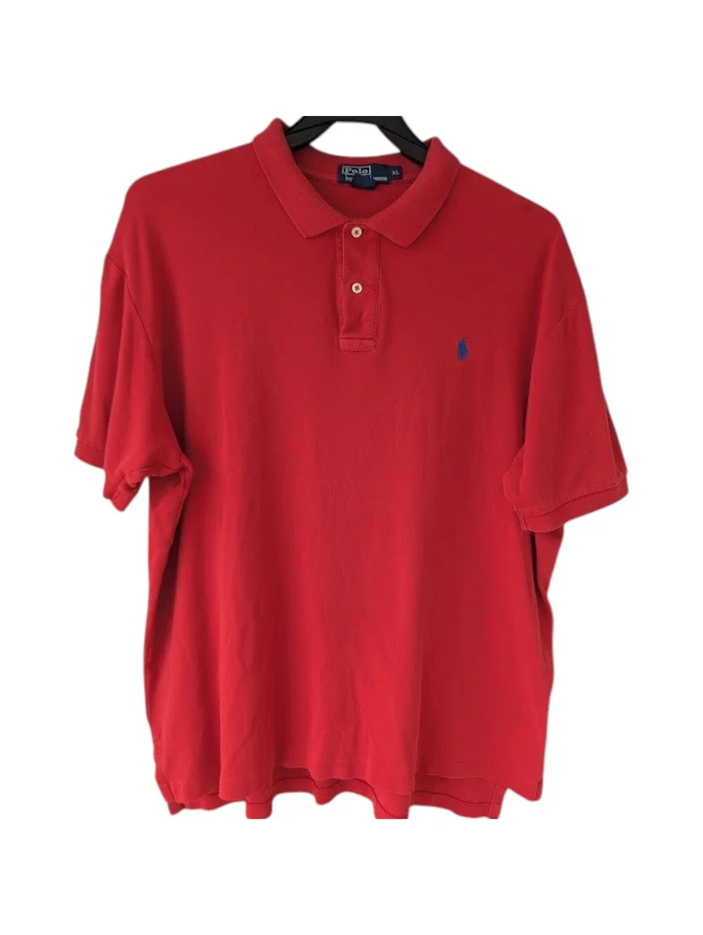 Vintage Y2K Polo Ralph Lauren Polo Shirt Mens XL Red Short Sleeve Streetwear PRL